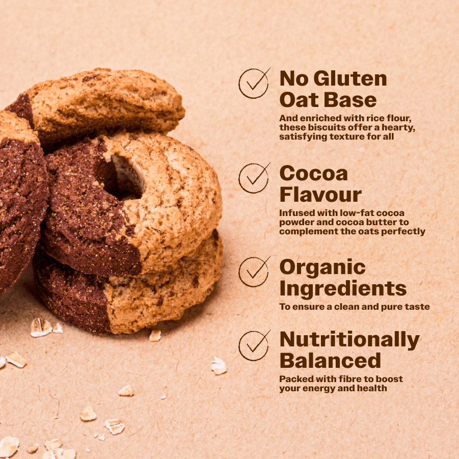 Bio Biscuits Oat And Cocoa - Oh!My Snacks