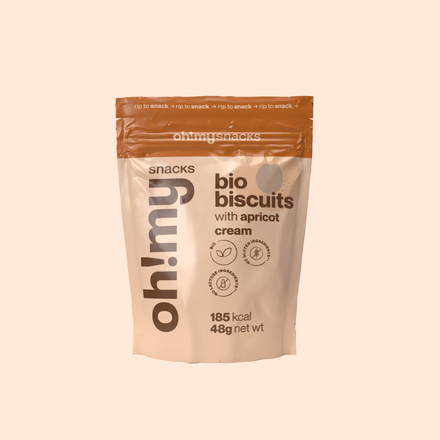 Bio Biscuits With Apricot Cream - Oh!My Snacks