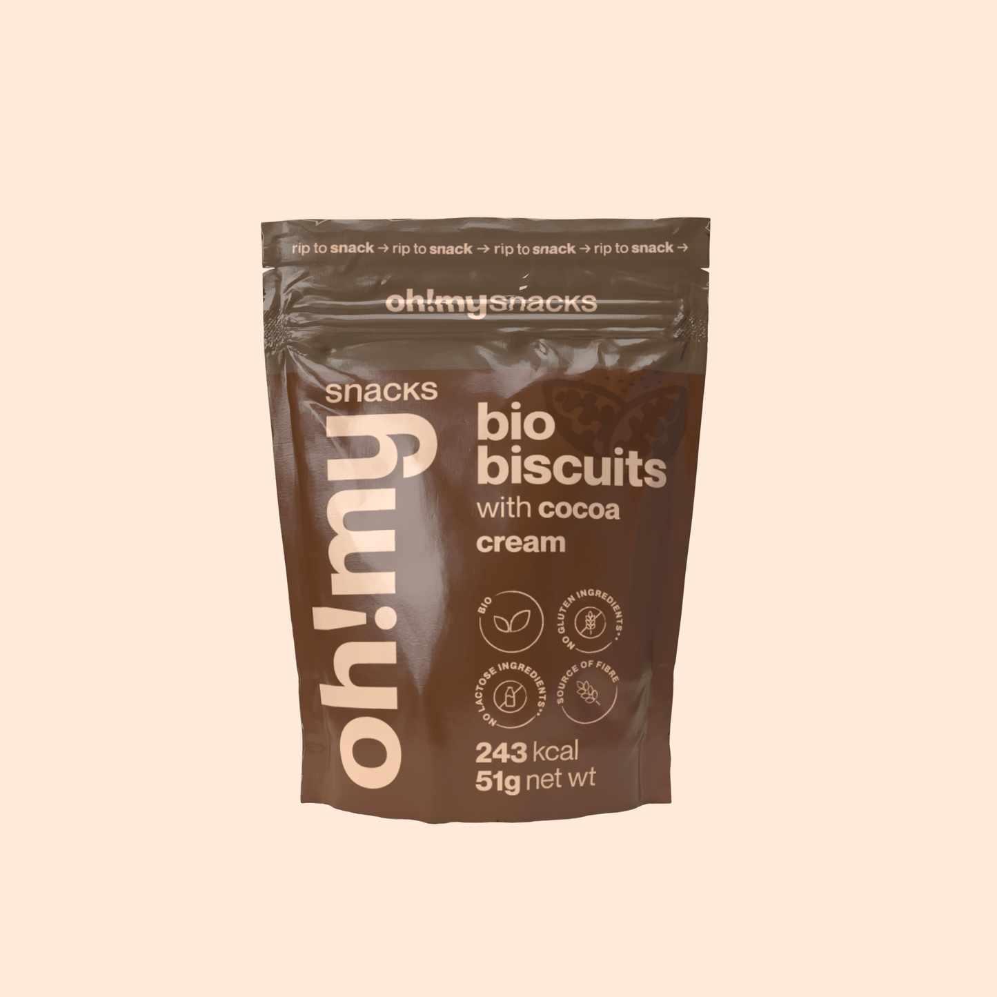 Bio Biscuits With Cocoa Cream - Oh!My Snacks