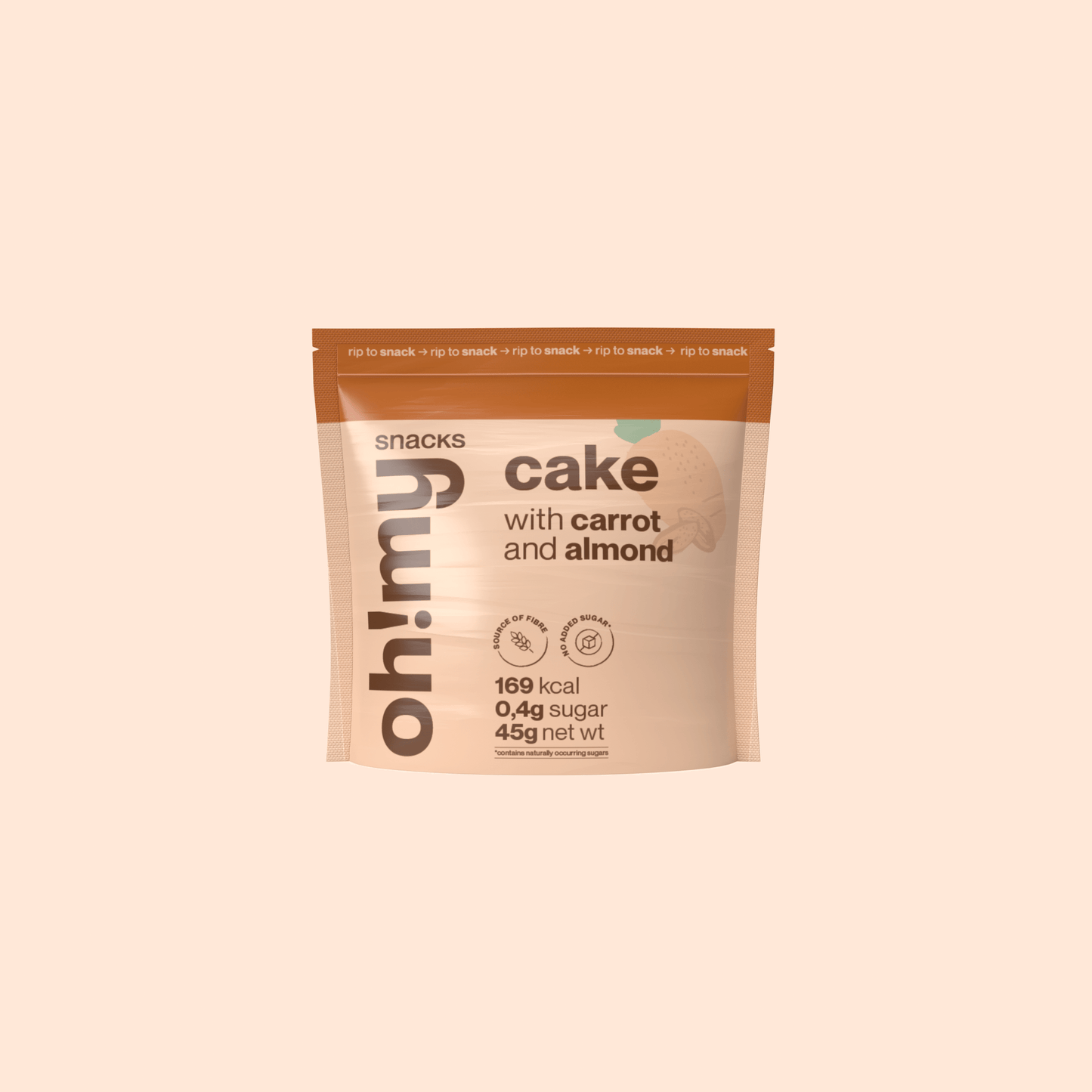 Cake Carrot and Almond - Oh!My Snacks