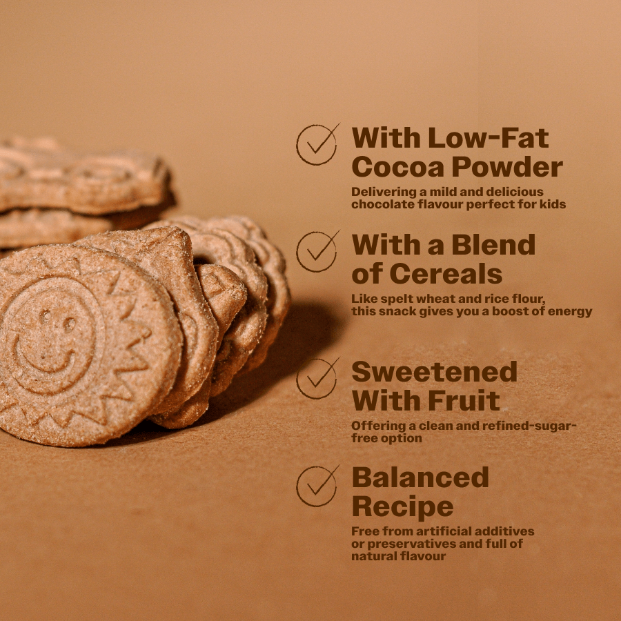 Cocoa Biscuits for Kids - Oh!My Snacks