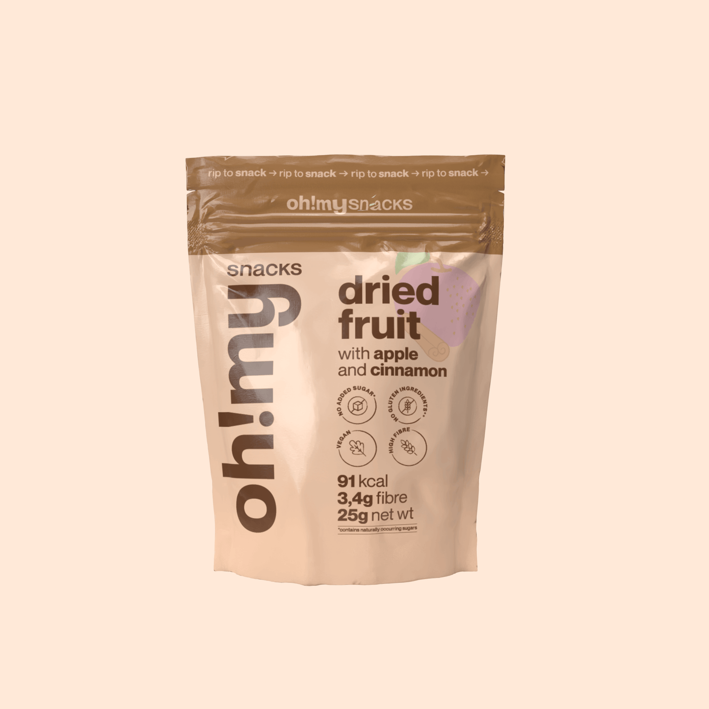 Dried Fruit with Apple and Cinnamon - Oh!My Snacks