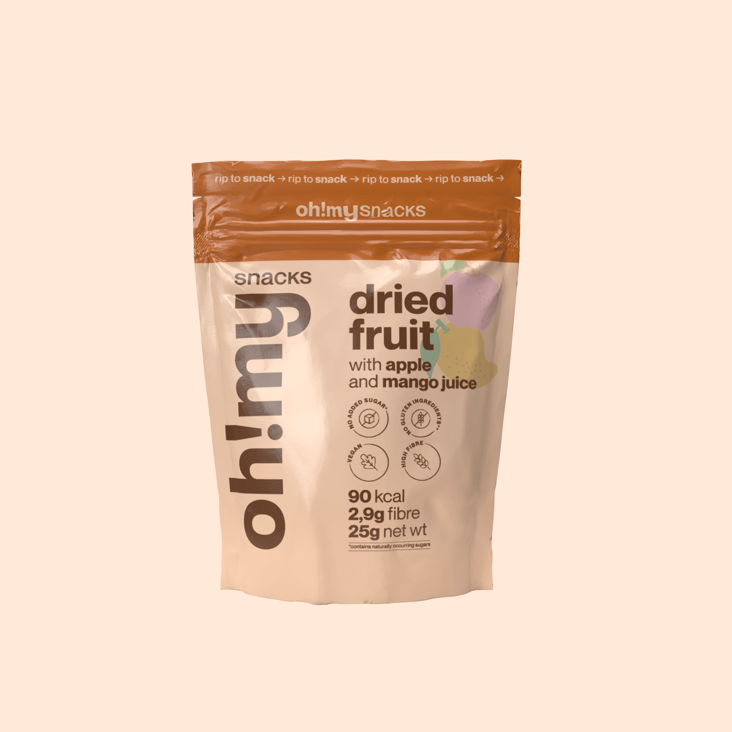 Dried Fruit with Apple and Mango Juice - Oh!My Snacks
