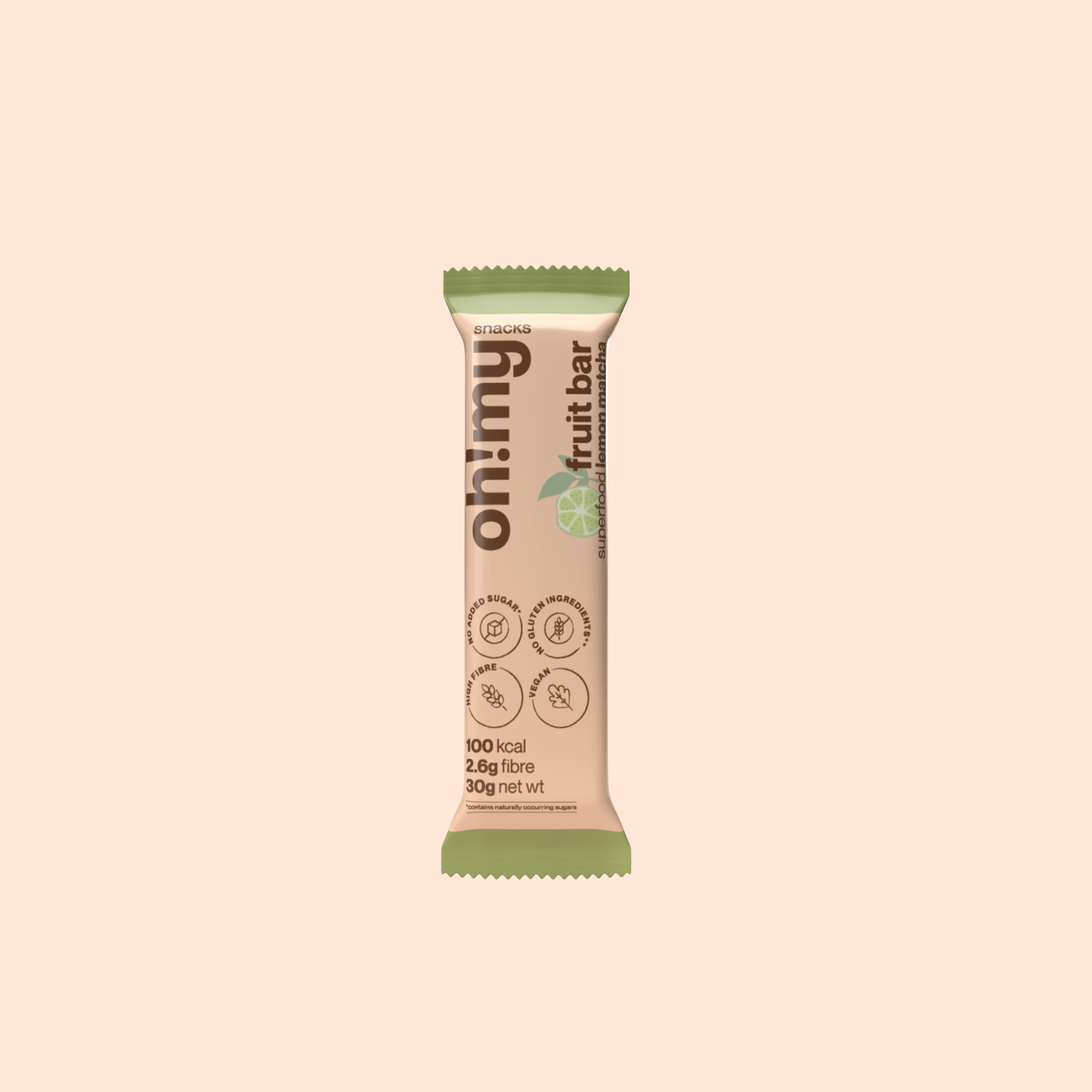 Fruit Bar Super Food Lemon Matcha - Oh!My Snacks