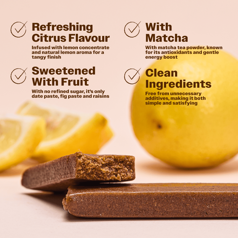 Fruit Bar Super Food Lemon Matcha - Oh!My Snacks