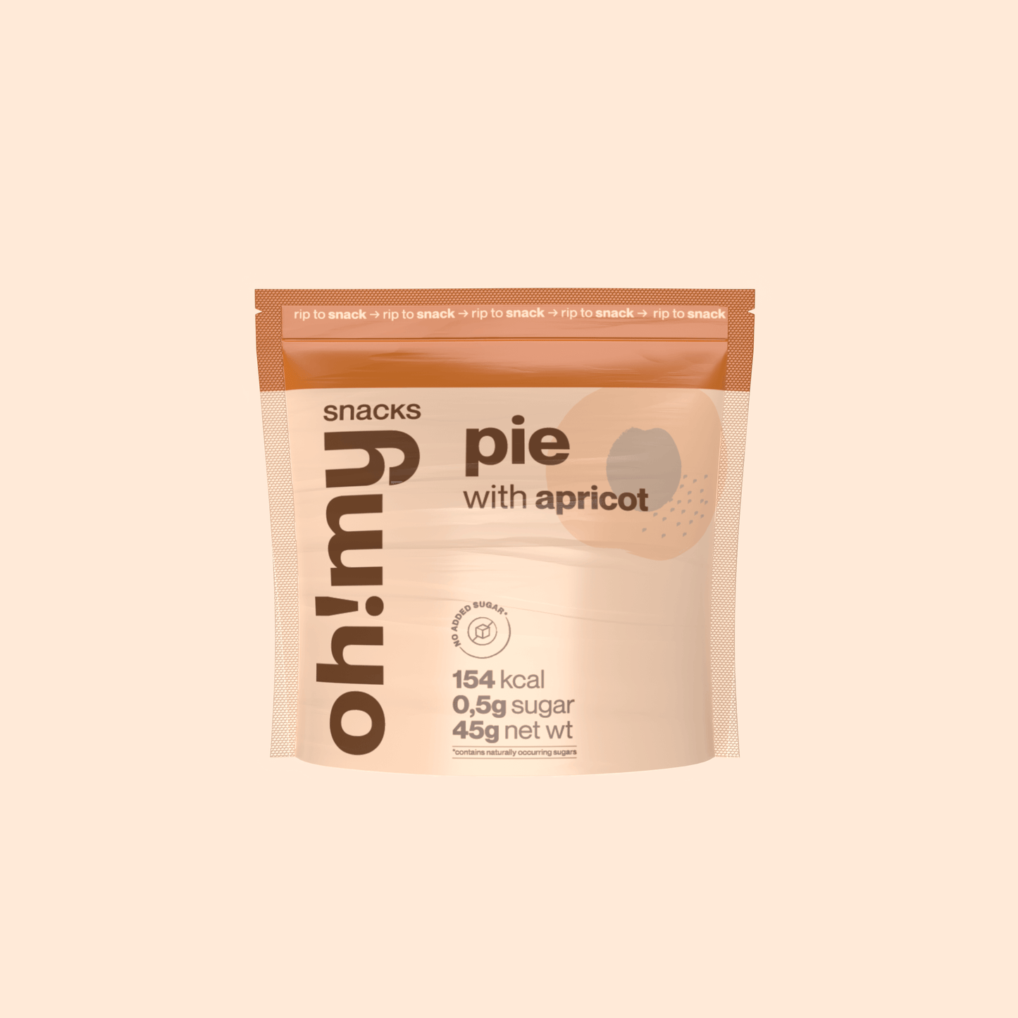 No Sugar Pie Apricot - Oh!My Snacks