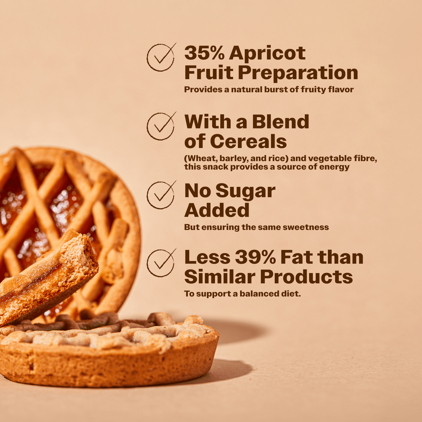 No Sugar Pie Apricot - Oh!My Snacks