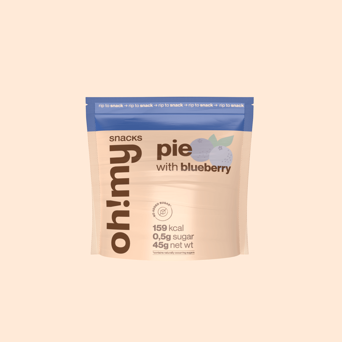 No Sugar Pie Blueberry - Oh!My Snacks