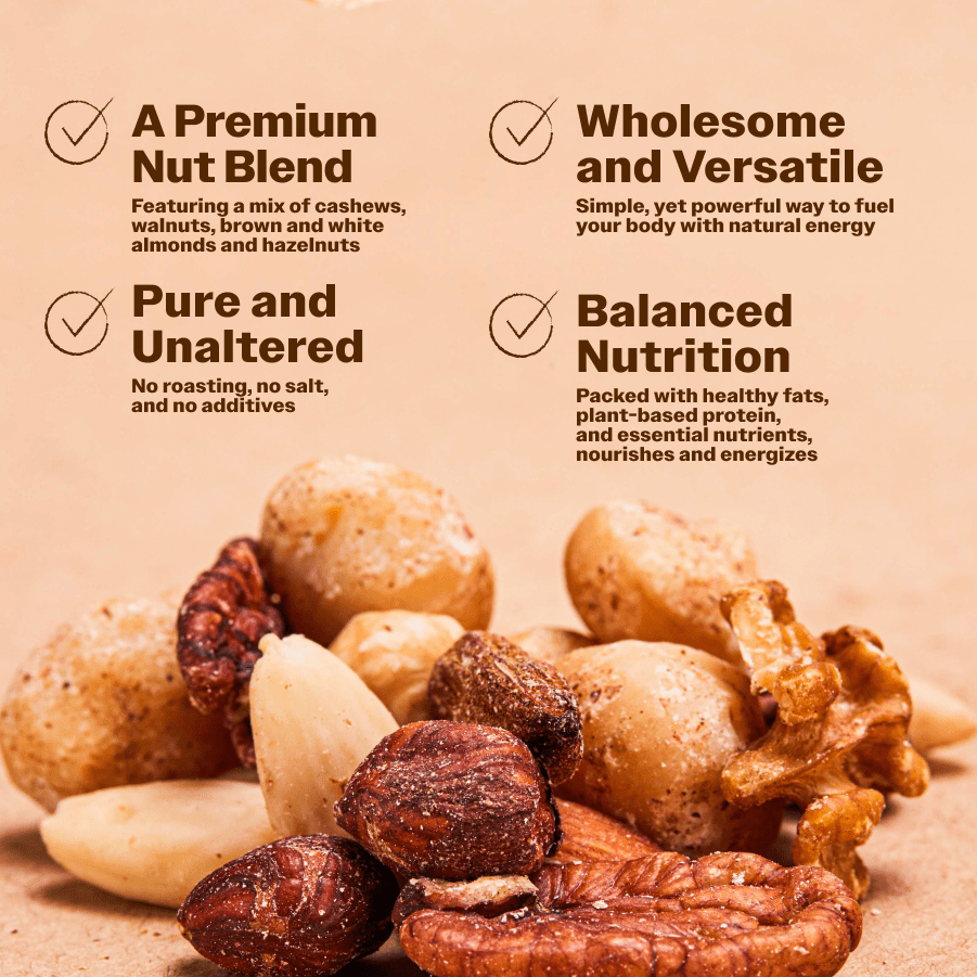 Nuts Raw Mix - Oh!My Snacks