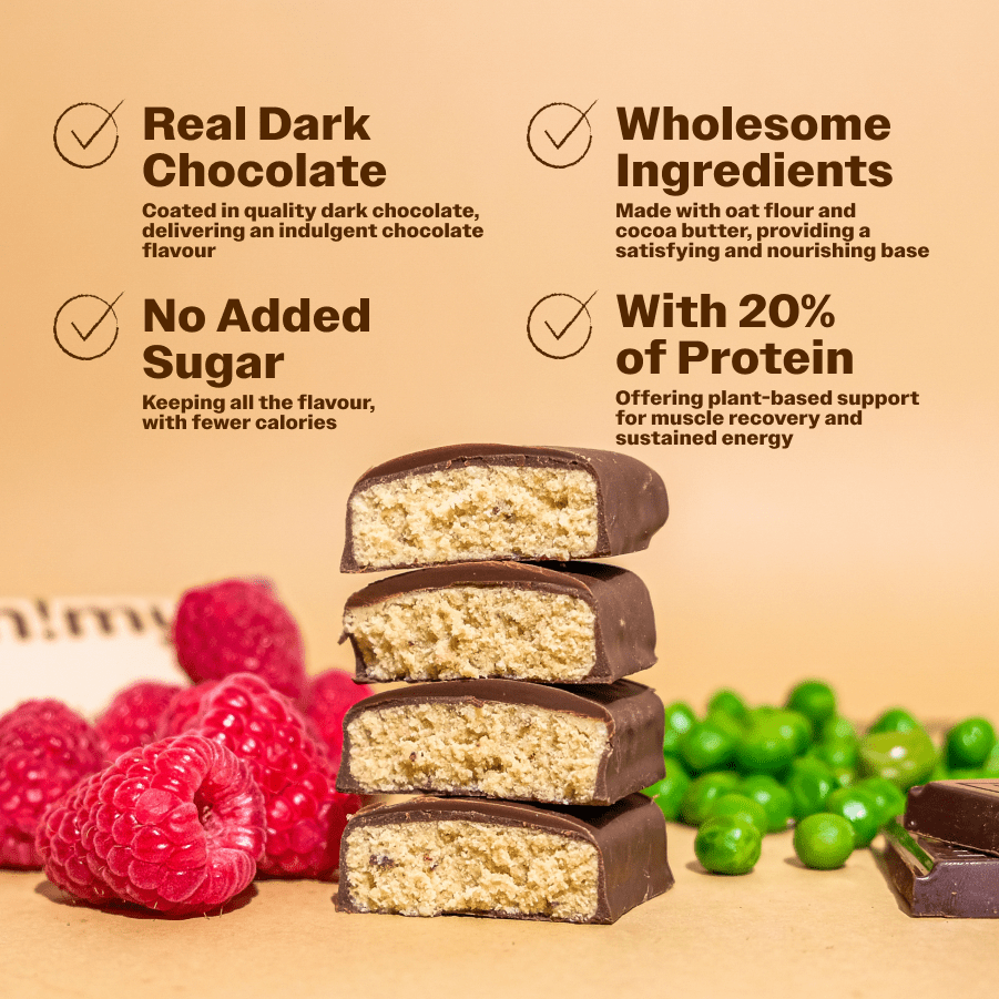 Pea Protein Bar With Raspberry - Oh!My Snacks