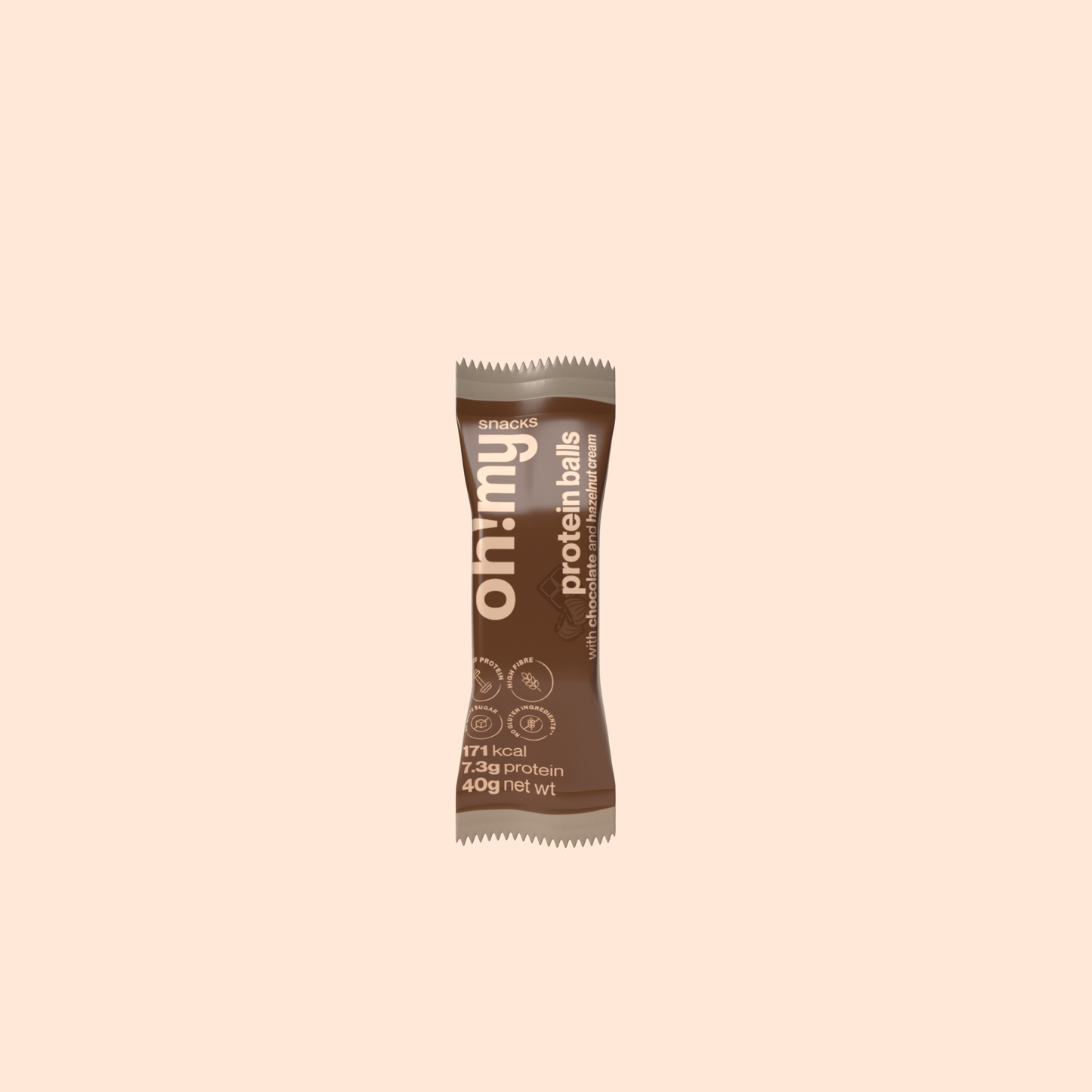 Protein Balls Chocolate with Hazelnut Cream - Oh!My Snacks