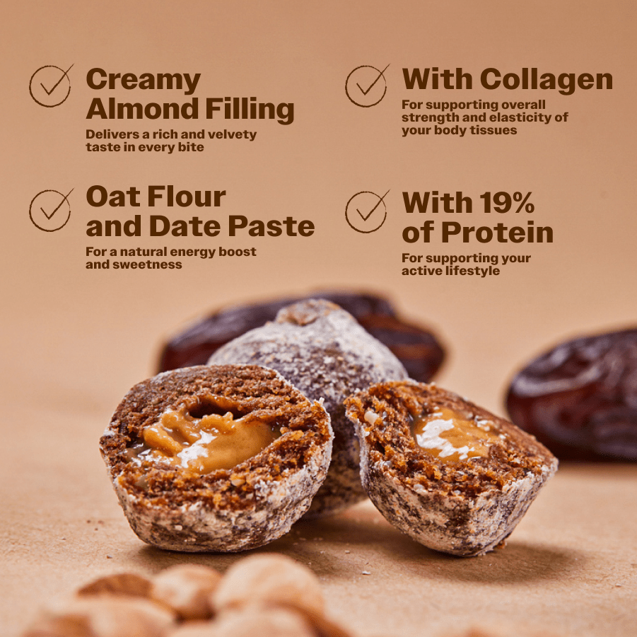 Protein Balls with Cinnamon and Almond Cream - Oh!My Snacks