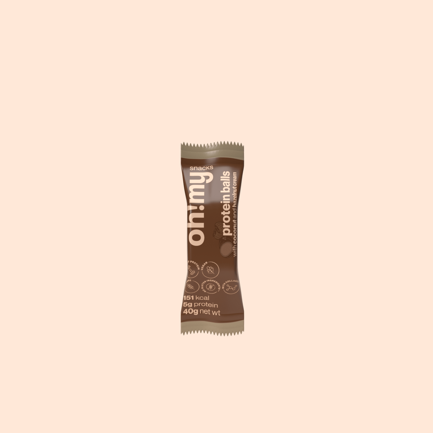 Protein Balls With Coconut And Hazelnut Cream - Oh!My Snacks