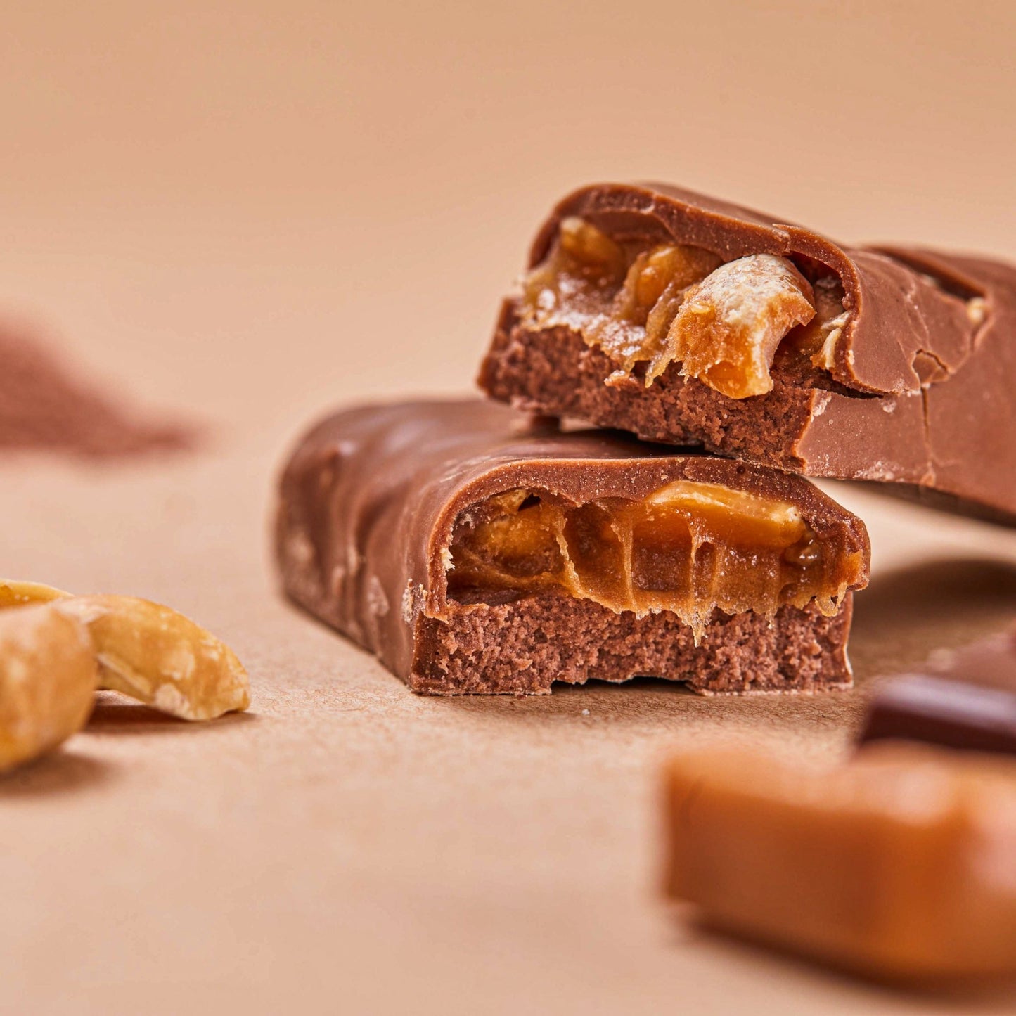 Protein Milk Chocolate with Salted Caramel - Oh!My Snacks