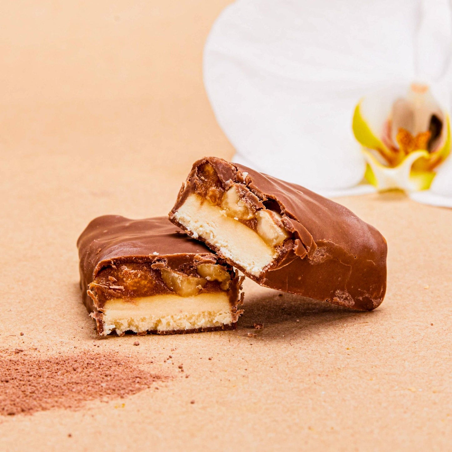 Protein Milk Chocolate with Vanilla and Caramel - Oh!My Snacks