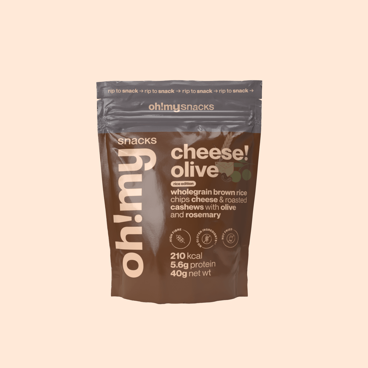 Salty Fusion Cheese Olive Rice Edition - Oh!My Snacks