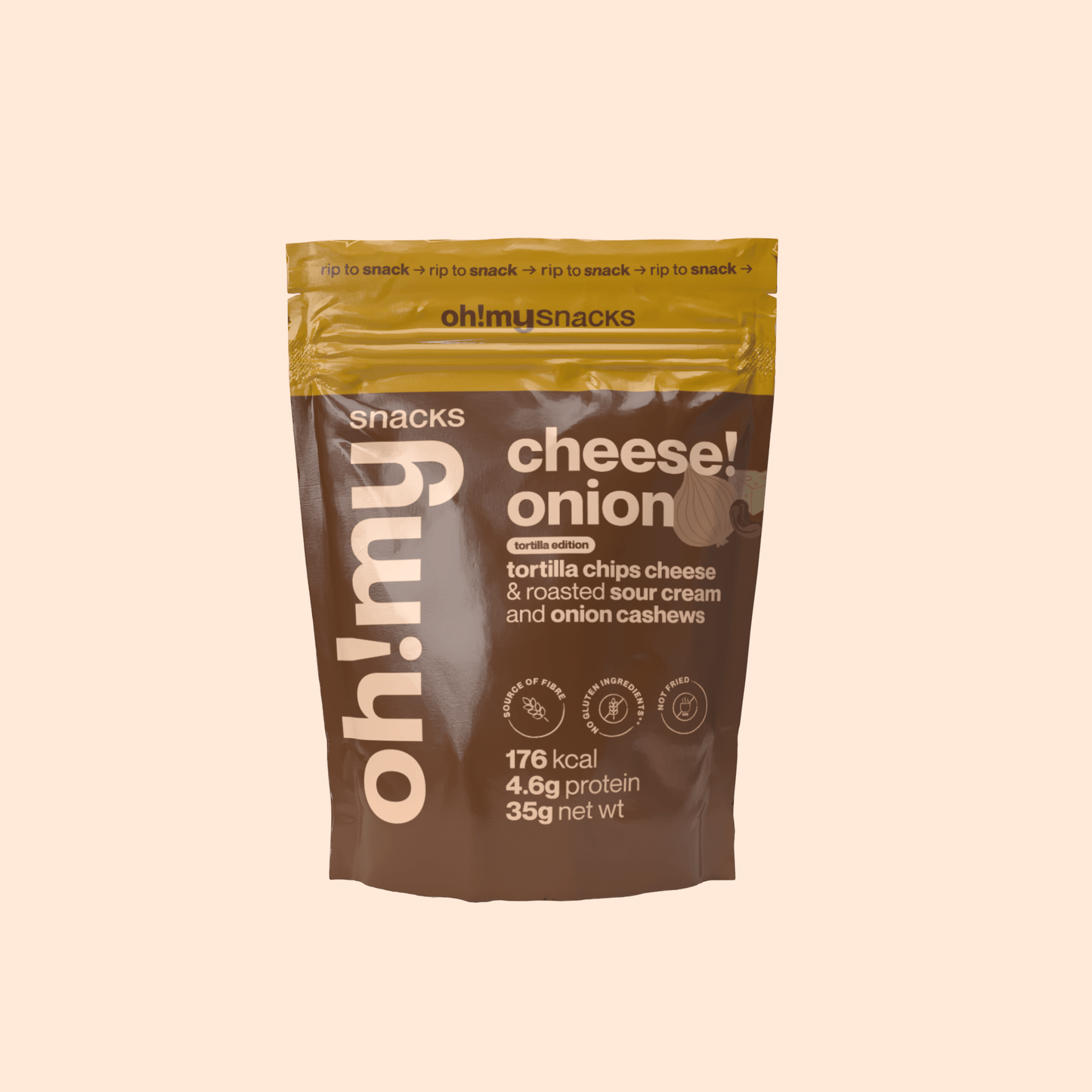 Salty Fusion Cheese Onion Tortilla Edition - Oh!My Snacks