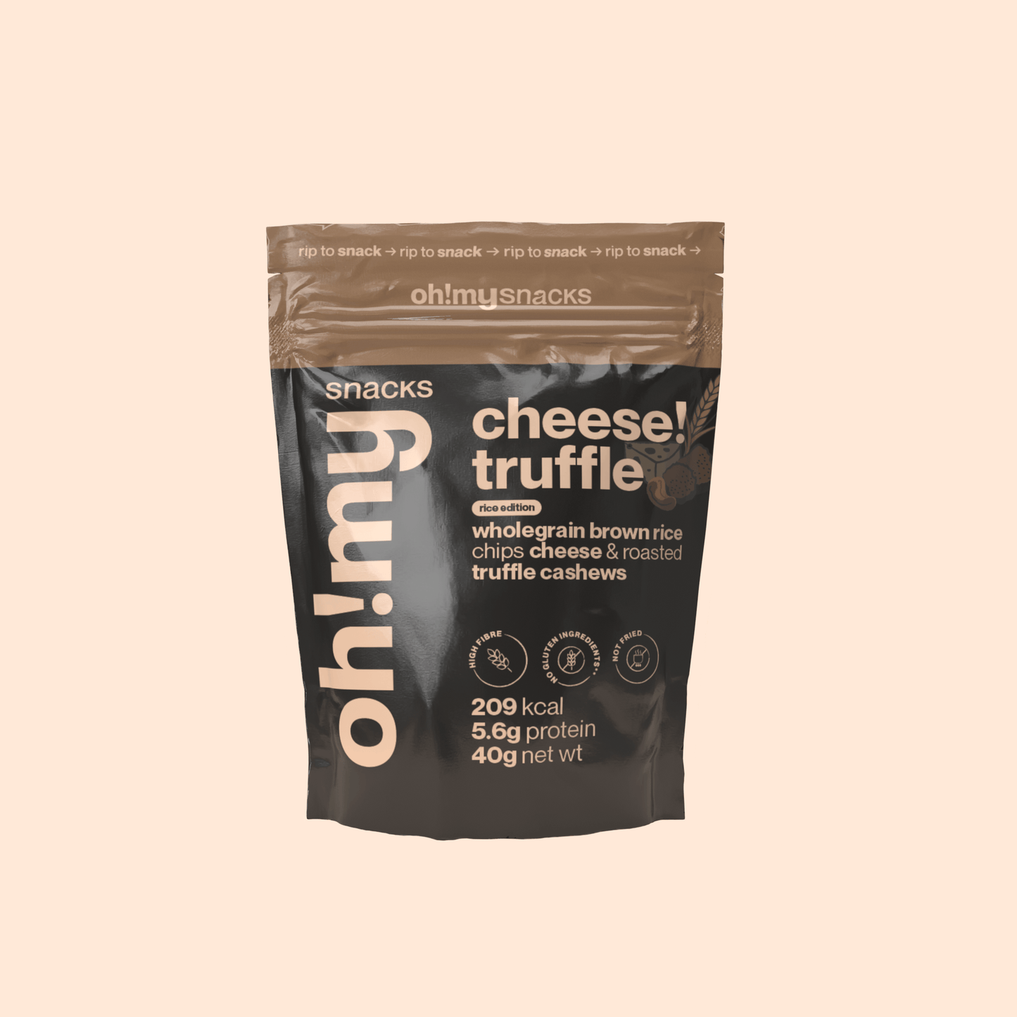 Salty Fusion Cheese Truffle Rice Edition - Oh!My Snacks