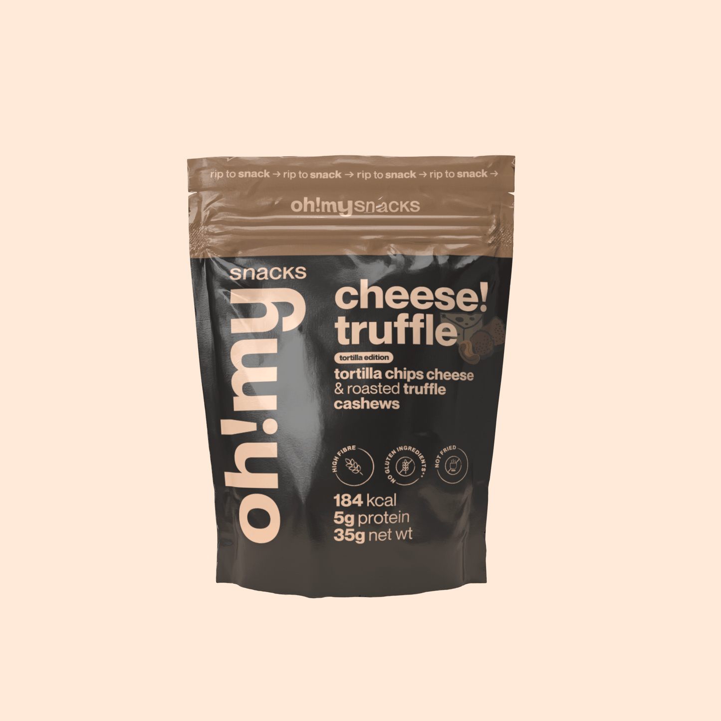 Salty Fusion Cheese Truffle Tortilla Edition - Oh!My Snacks