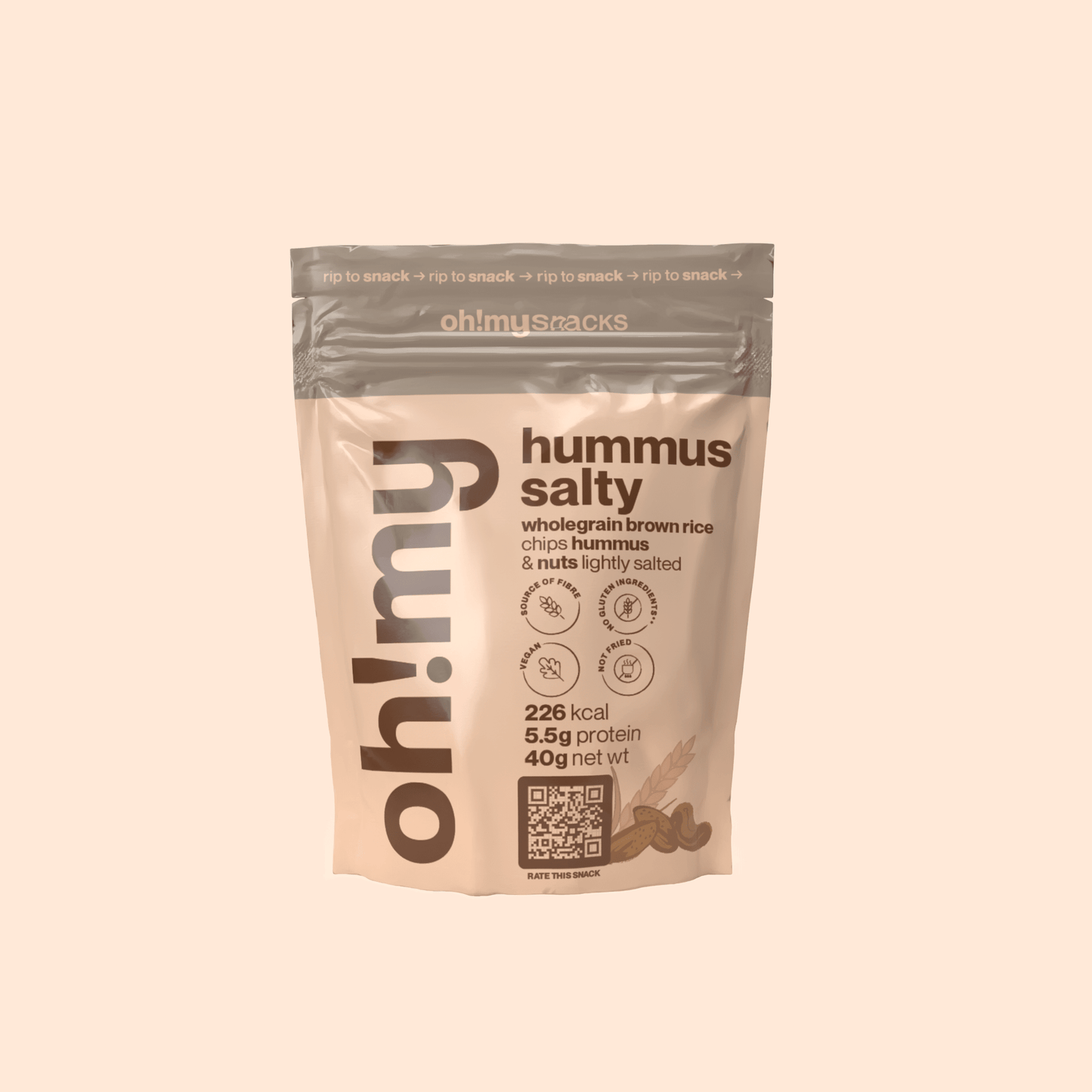 salty fusion hummus salty - Oh!My Snacks