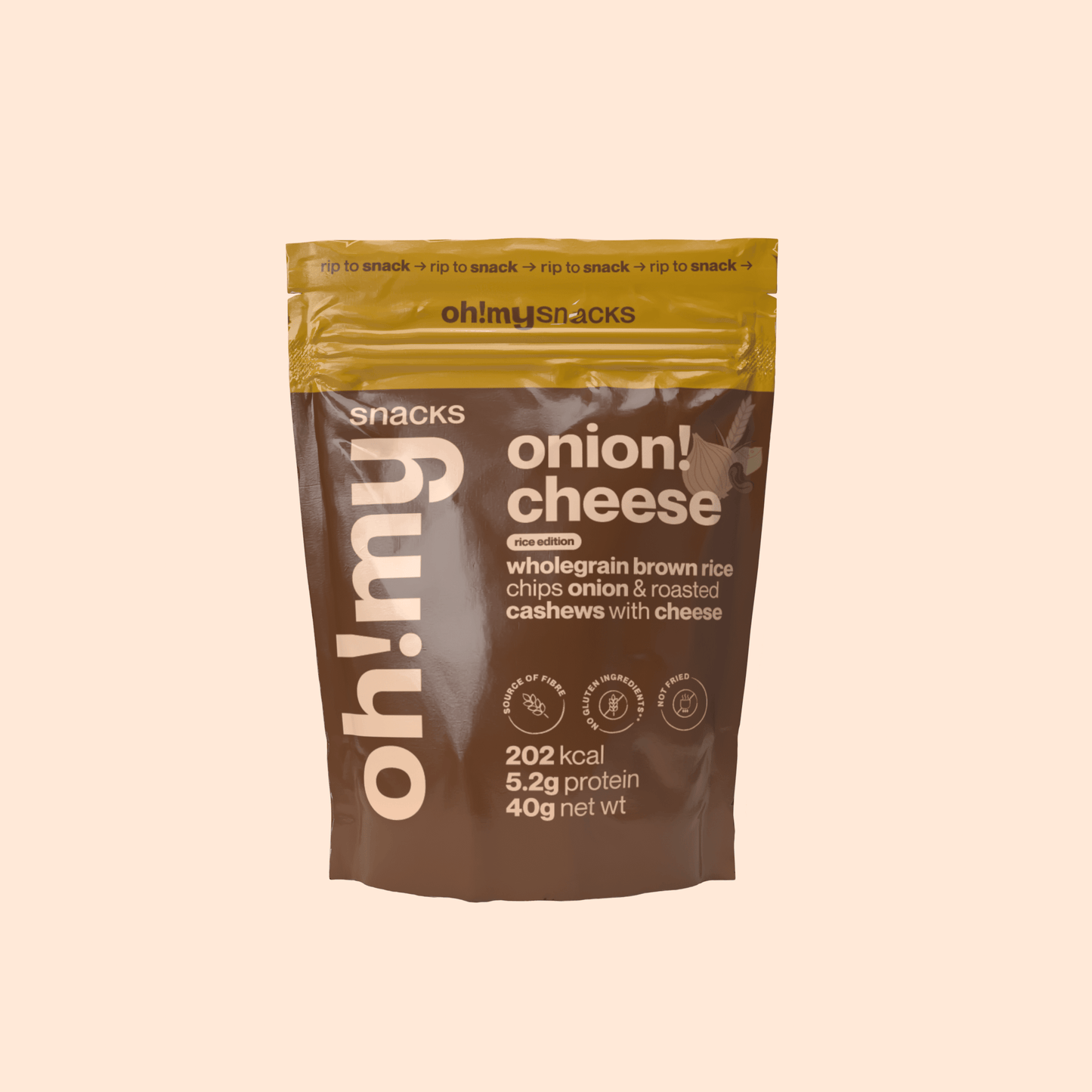 Salty Fusion Onion Cheese Rice Edition - Oh!My Snacks