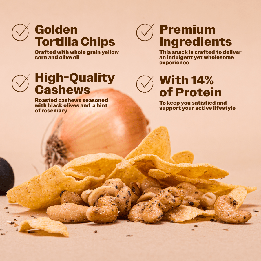 Salty Fusion Onion Olive Tortilla Edition - Oh!My Snacks