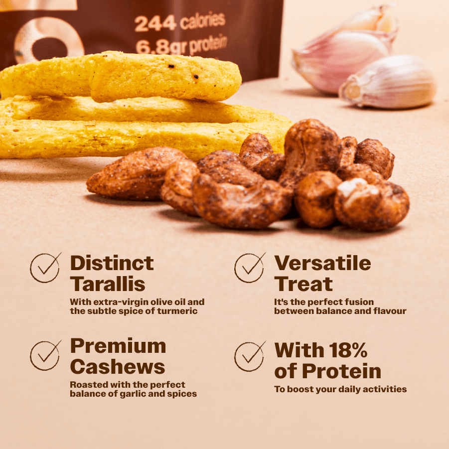 Salty Fusion Turmeric Garlic - Oh!My Snacks