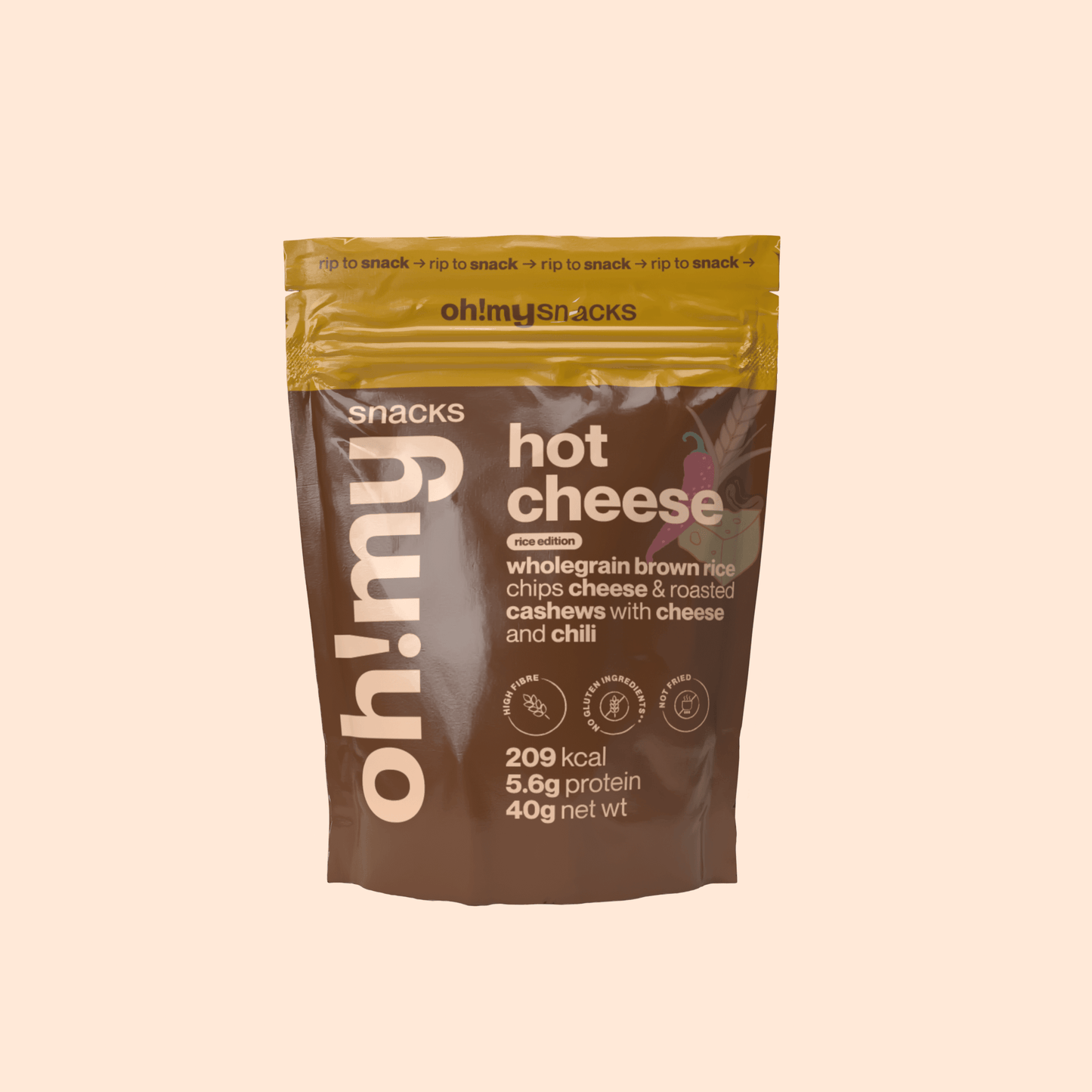 Spicy Fusion Hot Cheese Rice - Oh!My Snacks