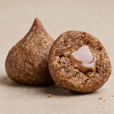 Bolas Proteicas de Coco com Creme de Amêndoa