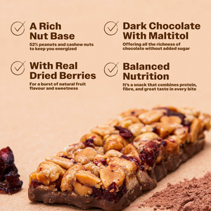 Protein Nuts Berries and Dark Chocolate