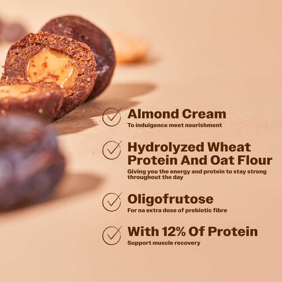 Protein Balls with Almond Cream