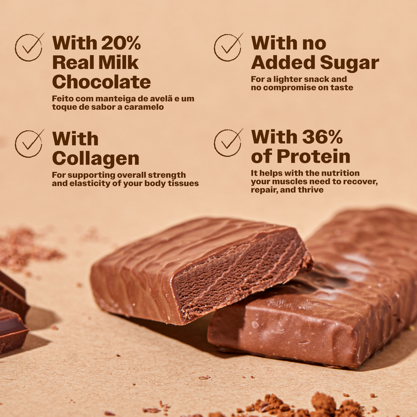 Protein Bar With Chocolate