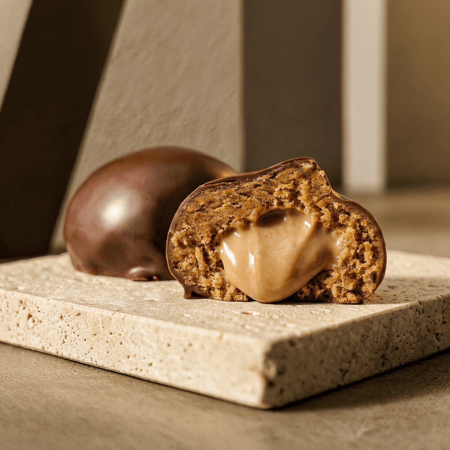 cocoa coated protein balls hazelnut cream - Oh!My Snacks