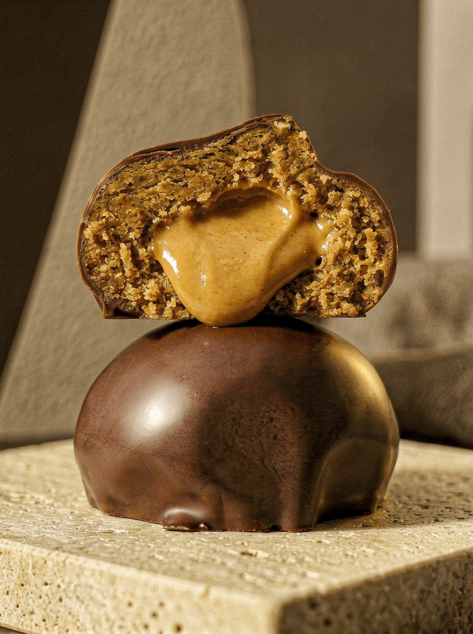 cocoa coated protein balls peanut cream - Oh!My Snacks
