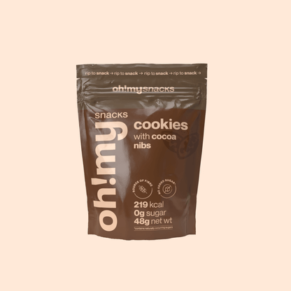 Cookies with Cocoa Nibs - Oh!My Snacks