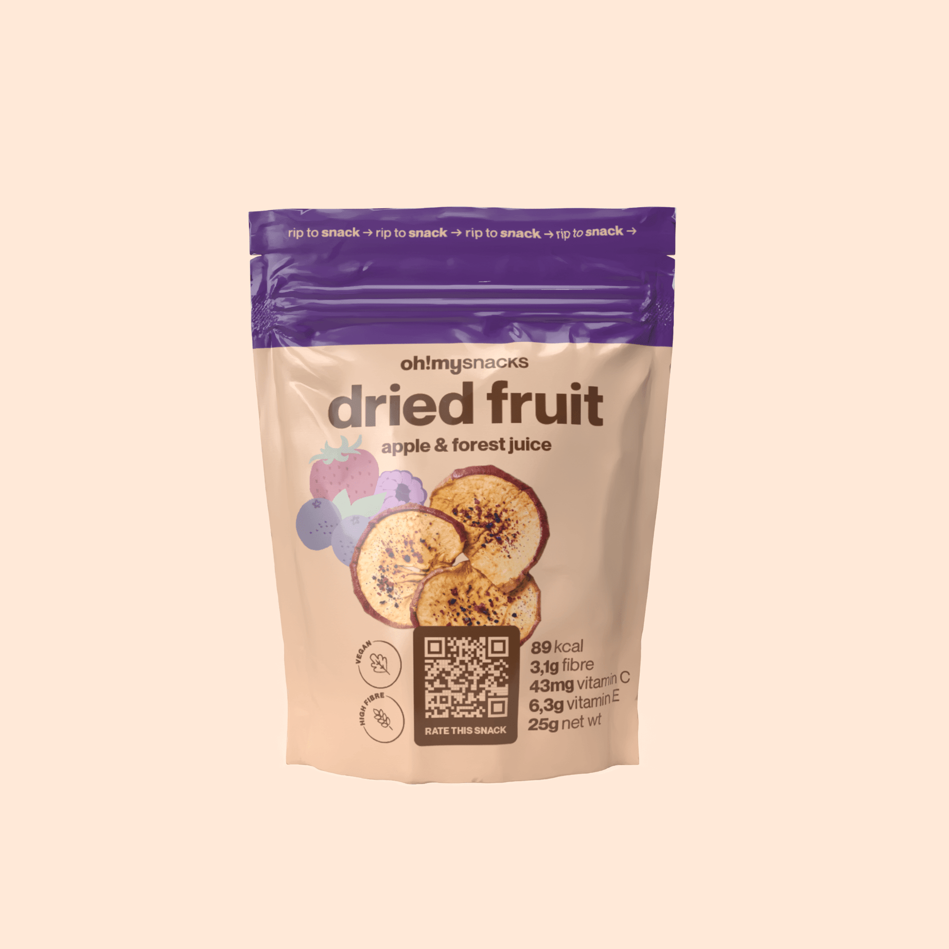 dried apple forest fruit - Oh!My Snacks
