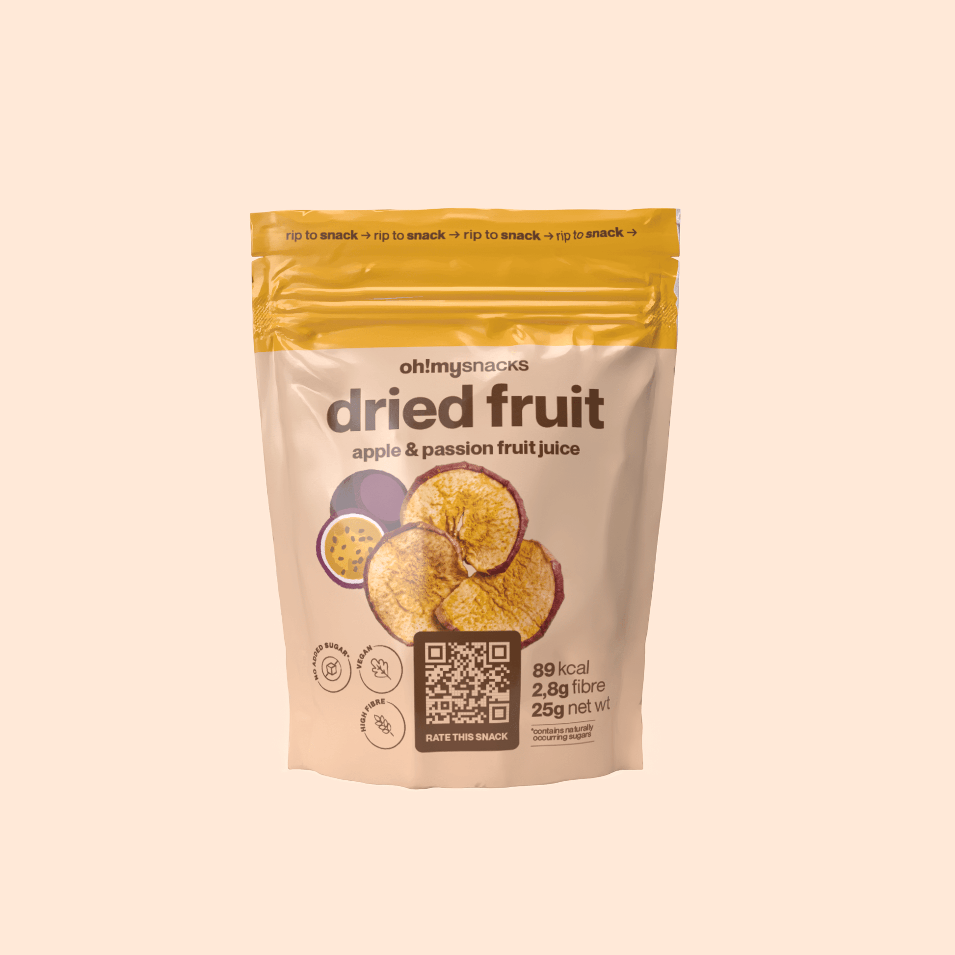 dried apple passionfruit - Oh!My Snacks