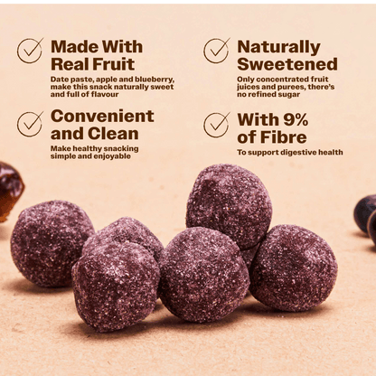 Fruit Balls Blueberry - Oh!My Snacks