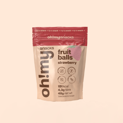 Fruit Balls Strawberry - Oh!My Snacks