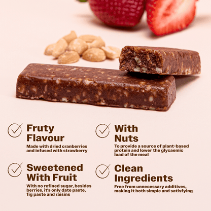 Fruit Bar Strawberry Cranberry Nuts - Oh!My Snacks