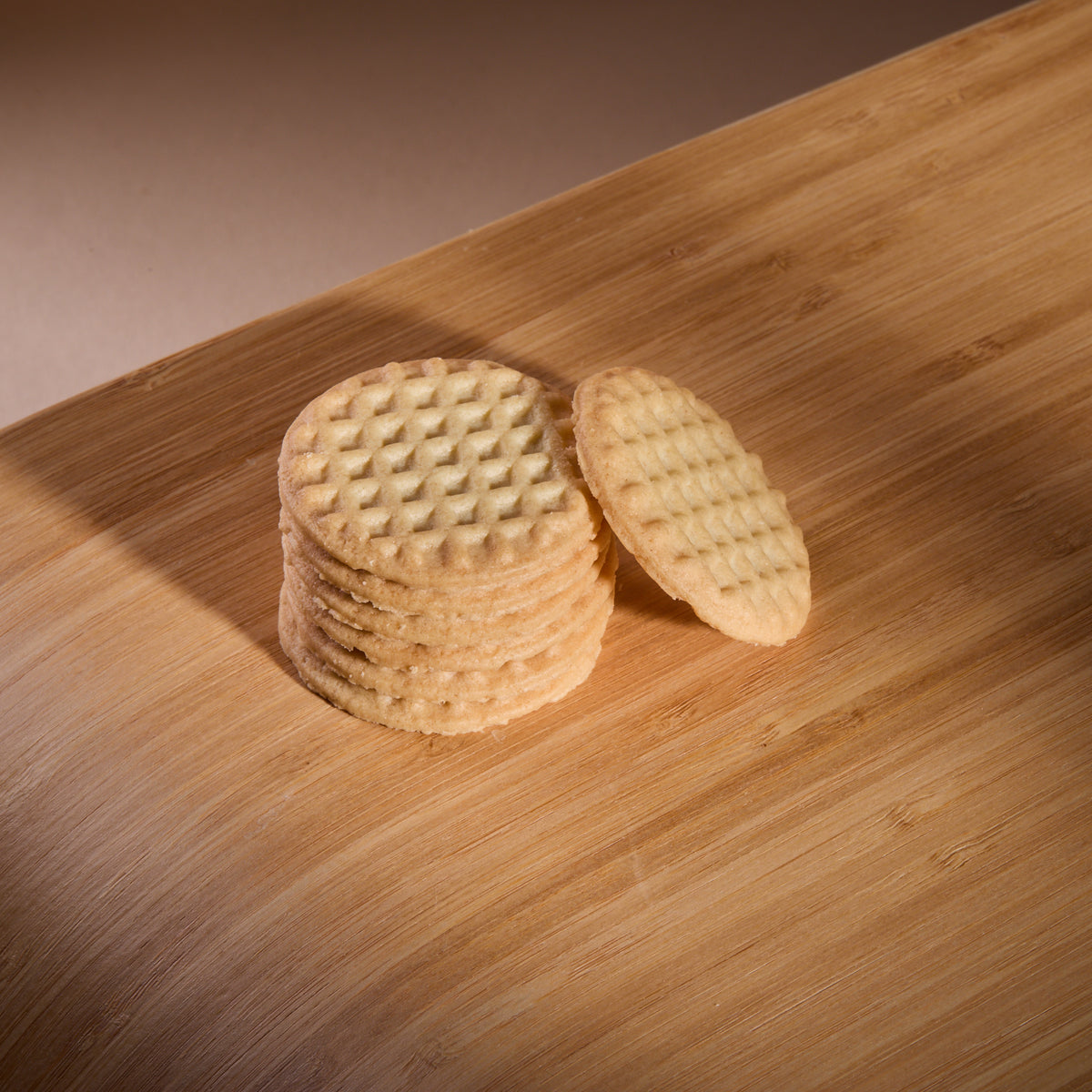 Butter Cookies on a wooden board