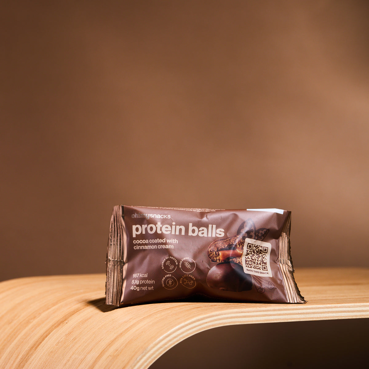 Cocoa Coated Protein Balls Cinnamon Cream packet