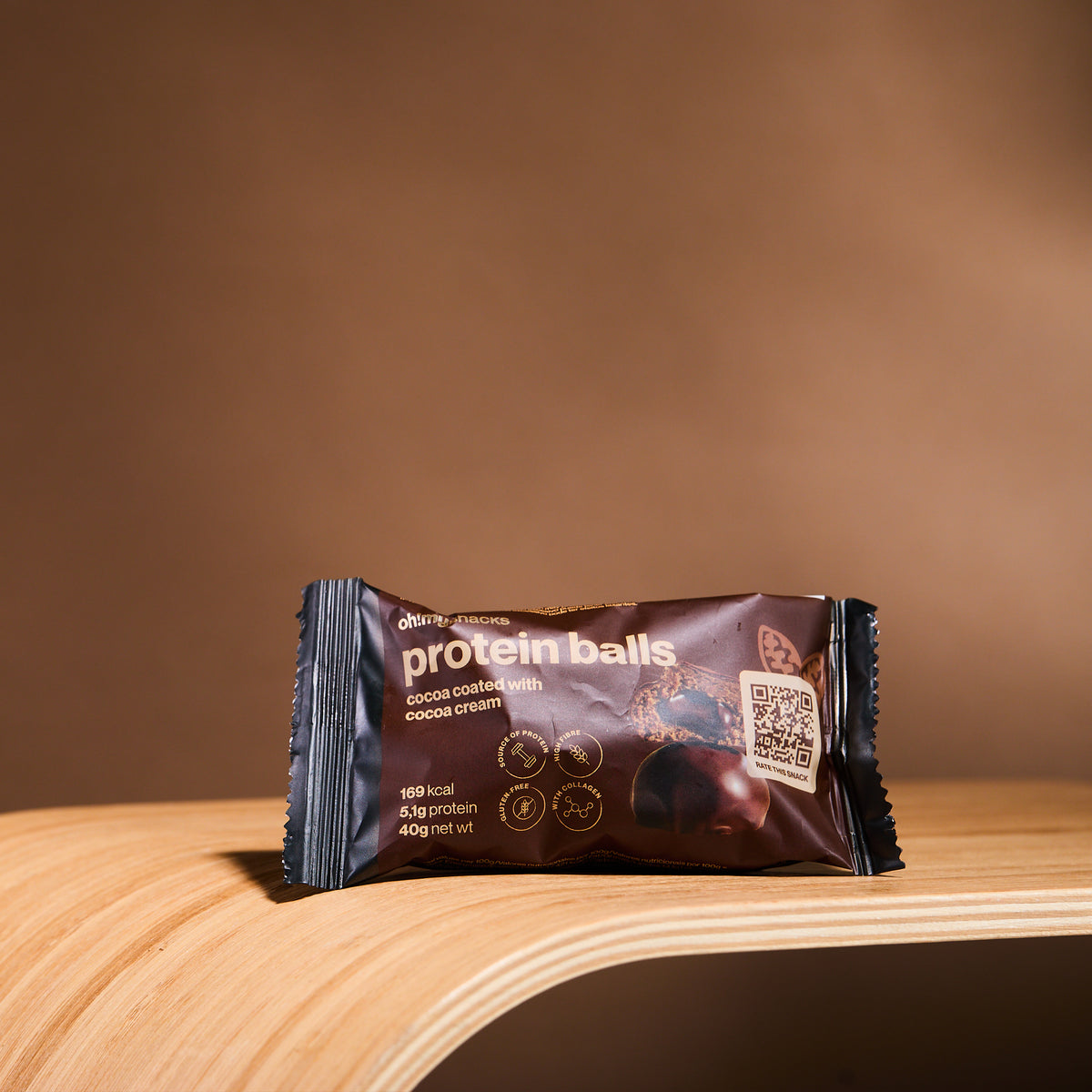 Cocoa Coated Protein Balls Cocoa Cream packet