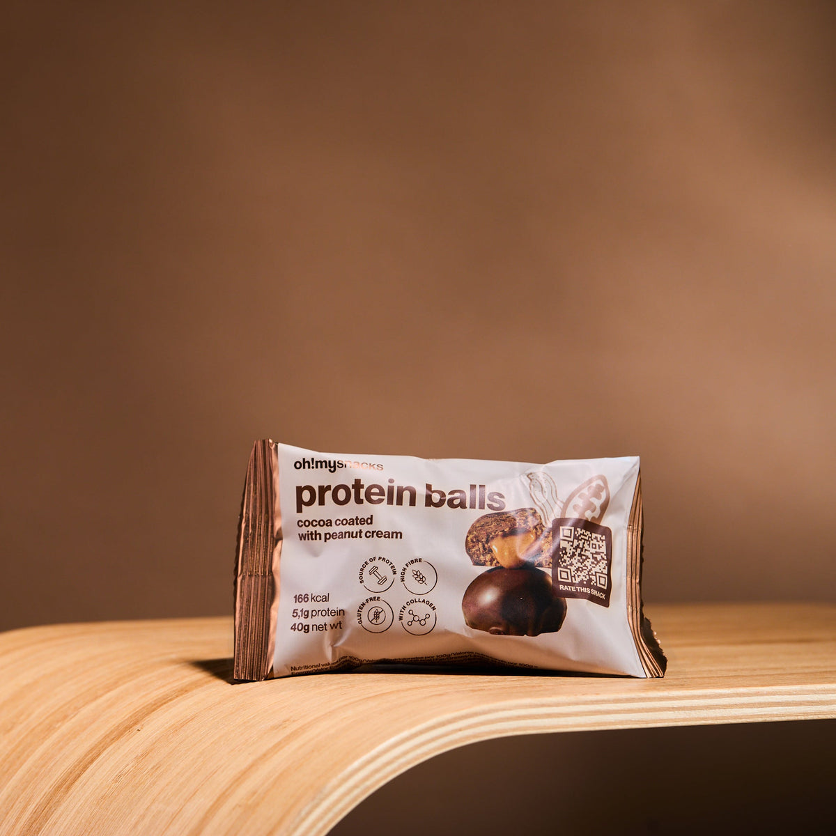 Cocoa Coated Protein Balls Peanut Cream packet