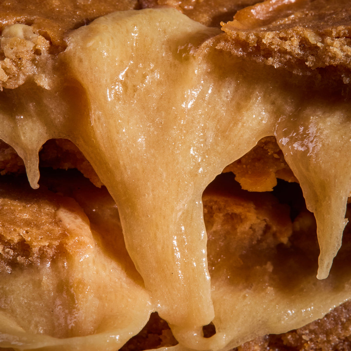 Close-up of Protein Cake Caramel Cream