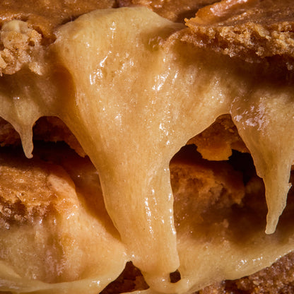 Close-up of Protein Cake Caramel Cream
