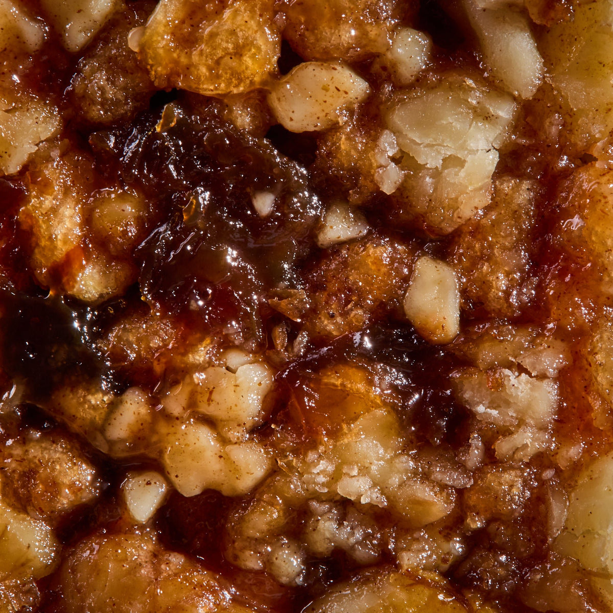 Close-up of Protein Nuts Apple Pie