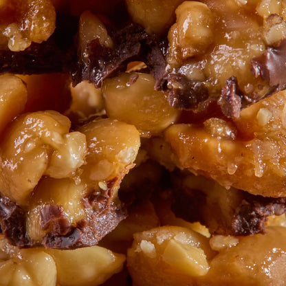 Close-up of Protein Nuts Caramel Salt Peanuts