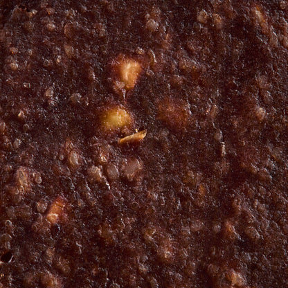 Close-up of Raw Bar Crunchy Almond and Chocolate