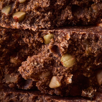 The inside of Raw Bar Crunchy Almond and Chocolate